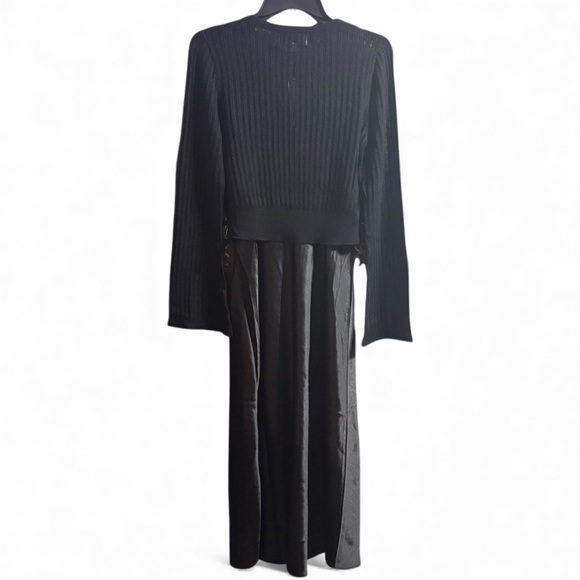 dh New York Fay Two-Piece Set Black Slip Dress Cardigan Set S Holiday Gift Ready - Picture 7 of 10